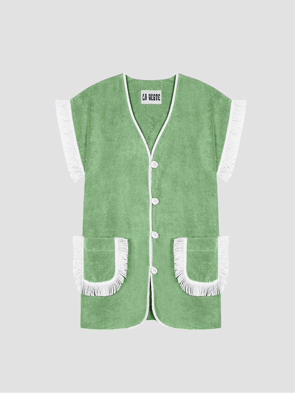 La Veste PITAYA TOWEL DRESS GREEN